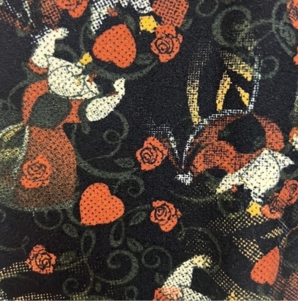 LuLaRoe Disney Collection Queen of Hearts OS Leggings Rare